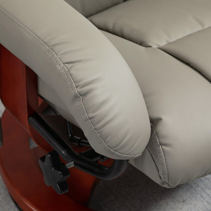 HOMCOM Massage Recliner Chair with Ottoman