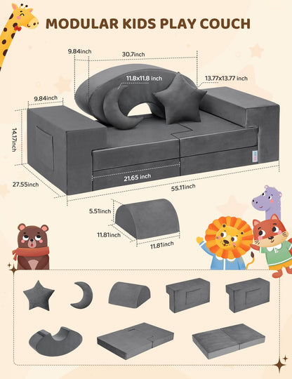 Modular Kids Play Couch by Kidirect