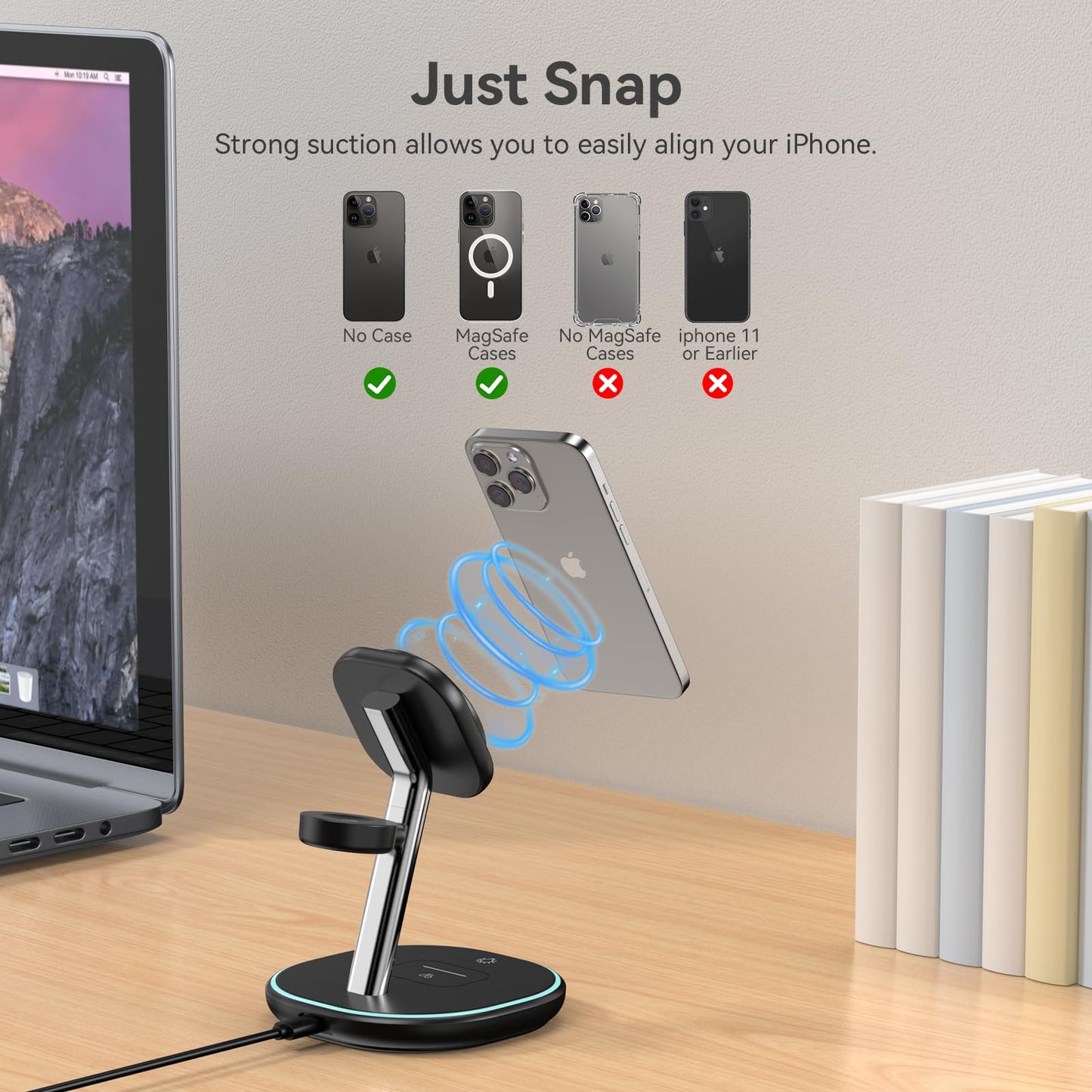 3 in 1 Wireless Charging Station for iPhone