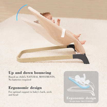ANGELBLISS Portable Baby Bouncer with Natural Vibrations