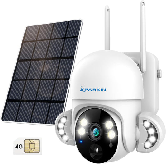 Xparkin 4G LTE Solar Outdoor Security Camera