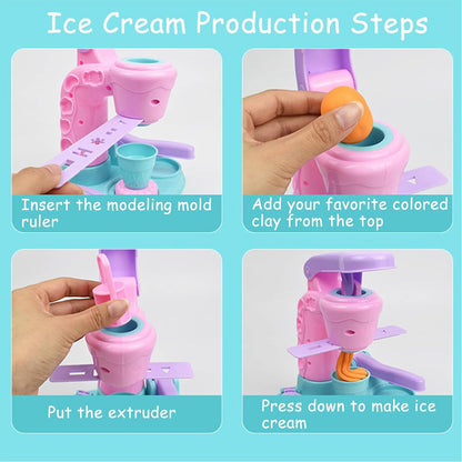 26 PCS Ice Cream Maker Dough Set for Kids