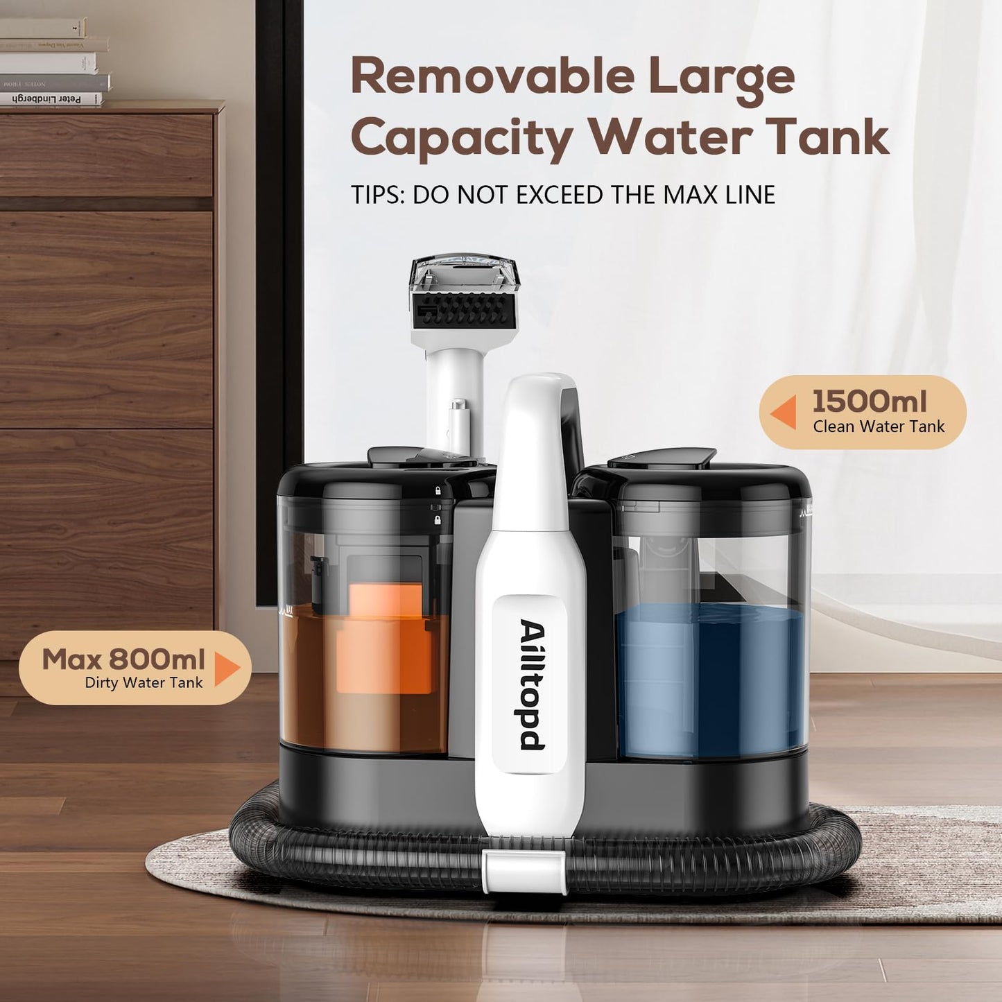 Portable Spot Cleaner for Carpet and Upholstery