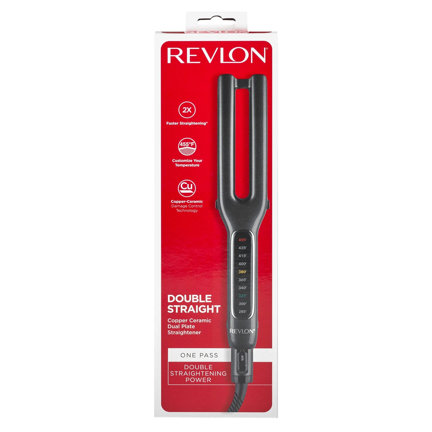 Revlon Copper Ceramic Hair Straightener with Plates