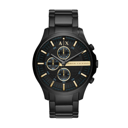 A｜X ARMANI EXCHANGE Men's Chronograph Black Stainless Steel Watch (Model: AX2164)