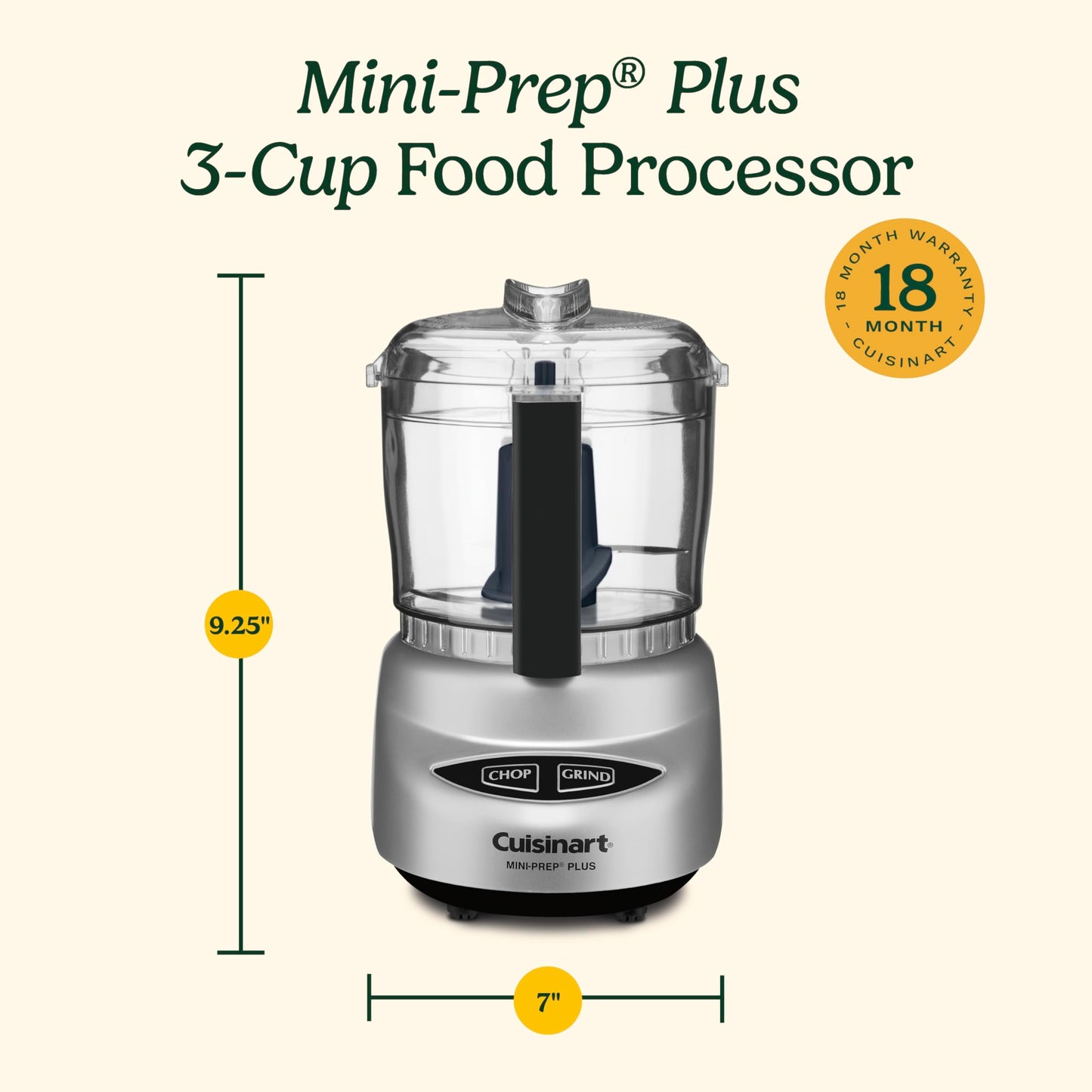 Cuisinart 3-Cup Mini Food Processor DLC-2ABC
