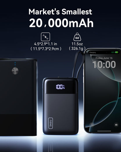20000mAh INIU Portable Charger with USB-C Cable
