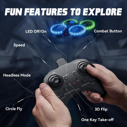 3in1 Battle Drone with LED Lights for Kids