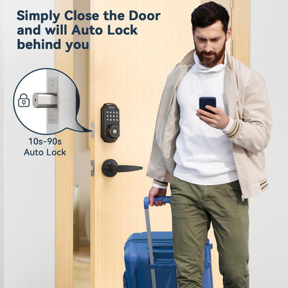 Fingerprint Smart Door Lock with Bluetooth Control