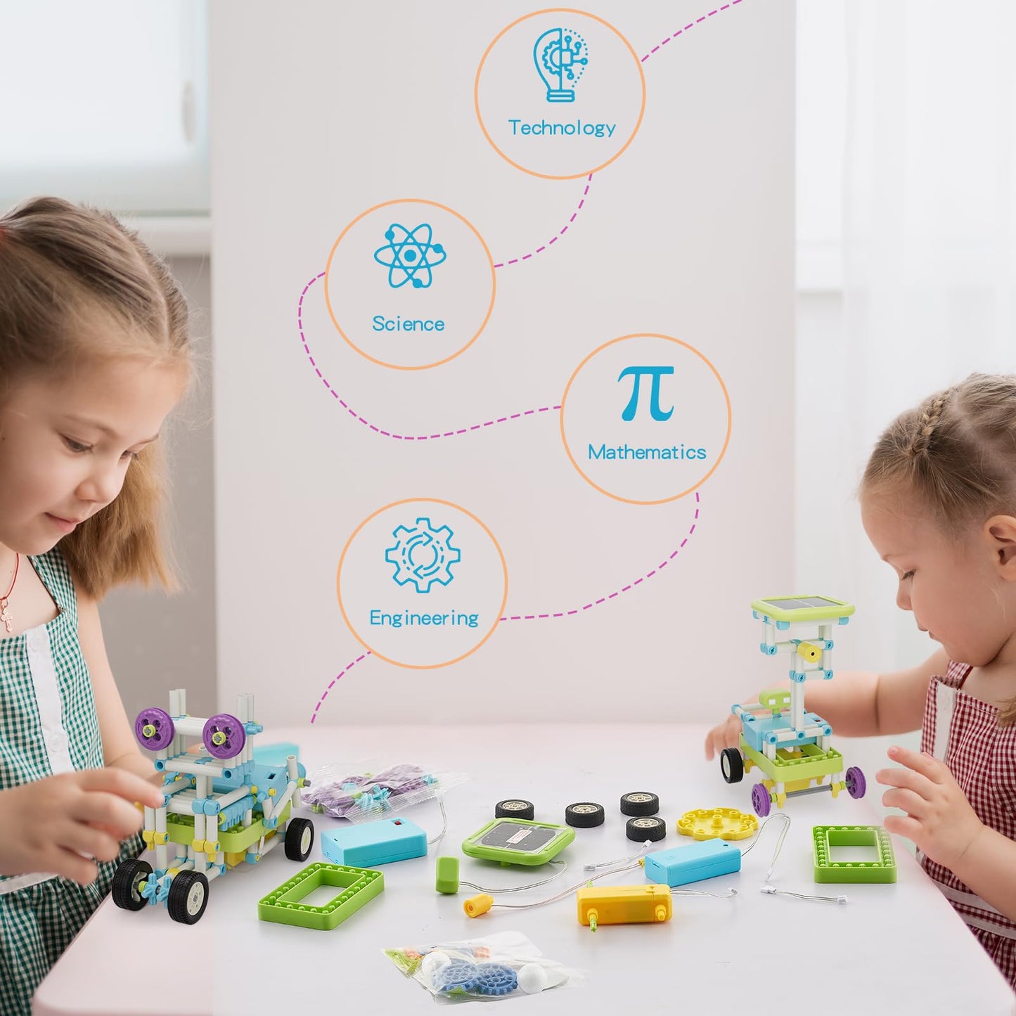 STEM Building Kit 430 Pieces for Kids