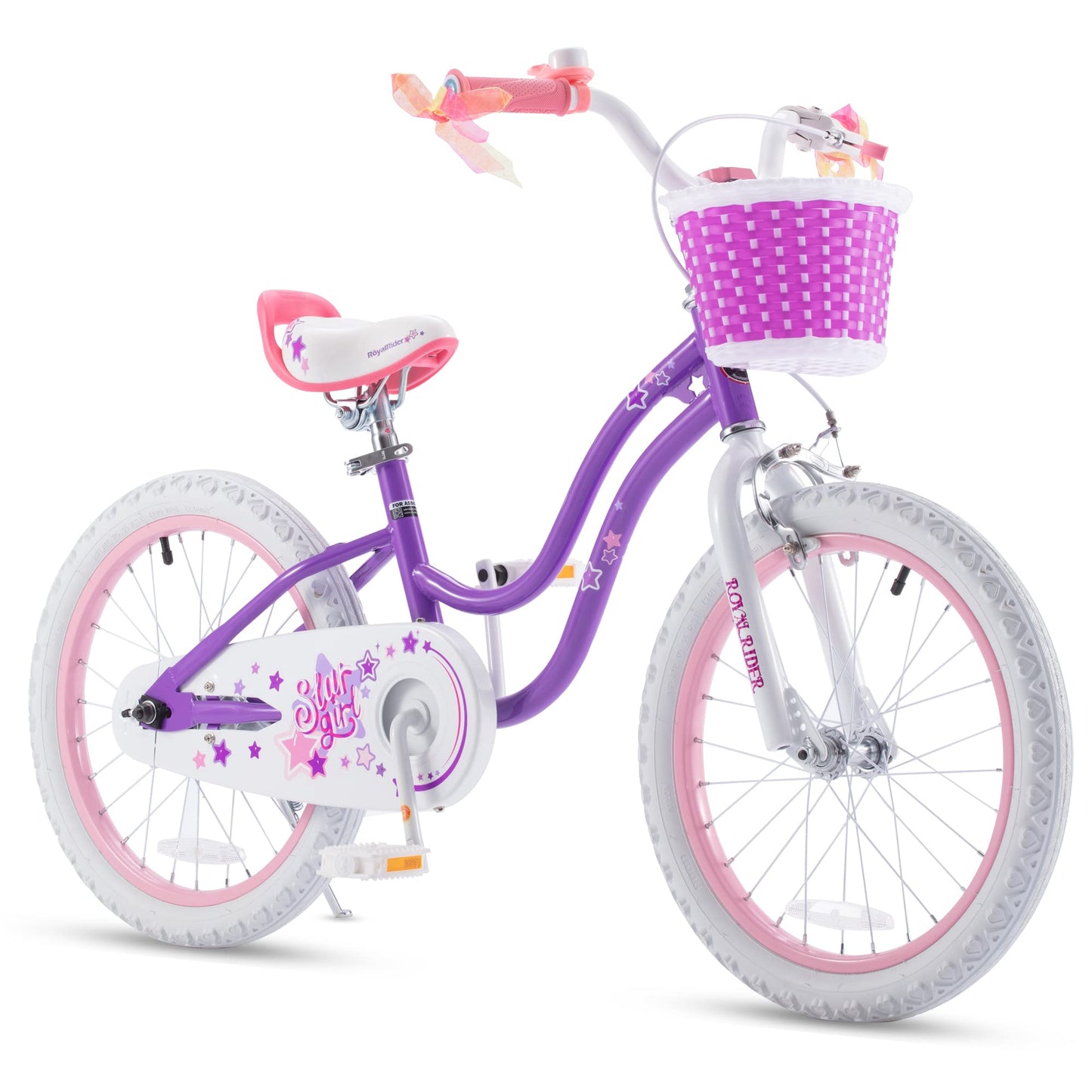 RoyalBaby 18-Inch Girls Bike with Kickstand & Basket