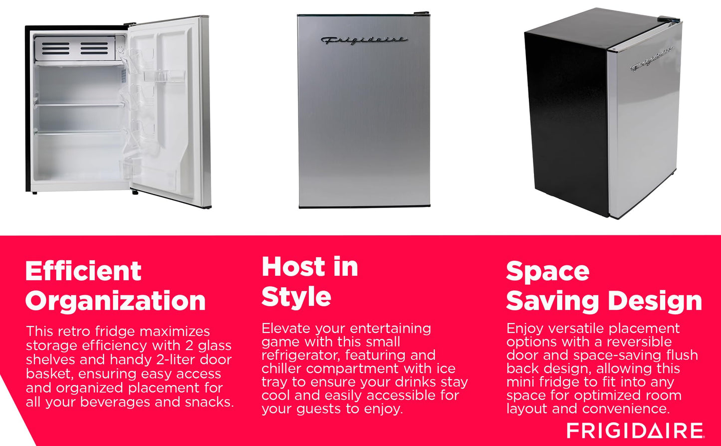 Frigidaire 2.5 cu ft Stainless Steel Refrigerator
