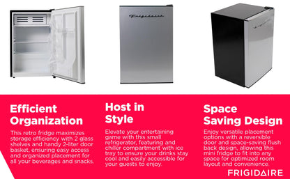 Frigidaire 2.5 cu ft Stainless Steel Refrigerator