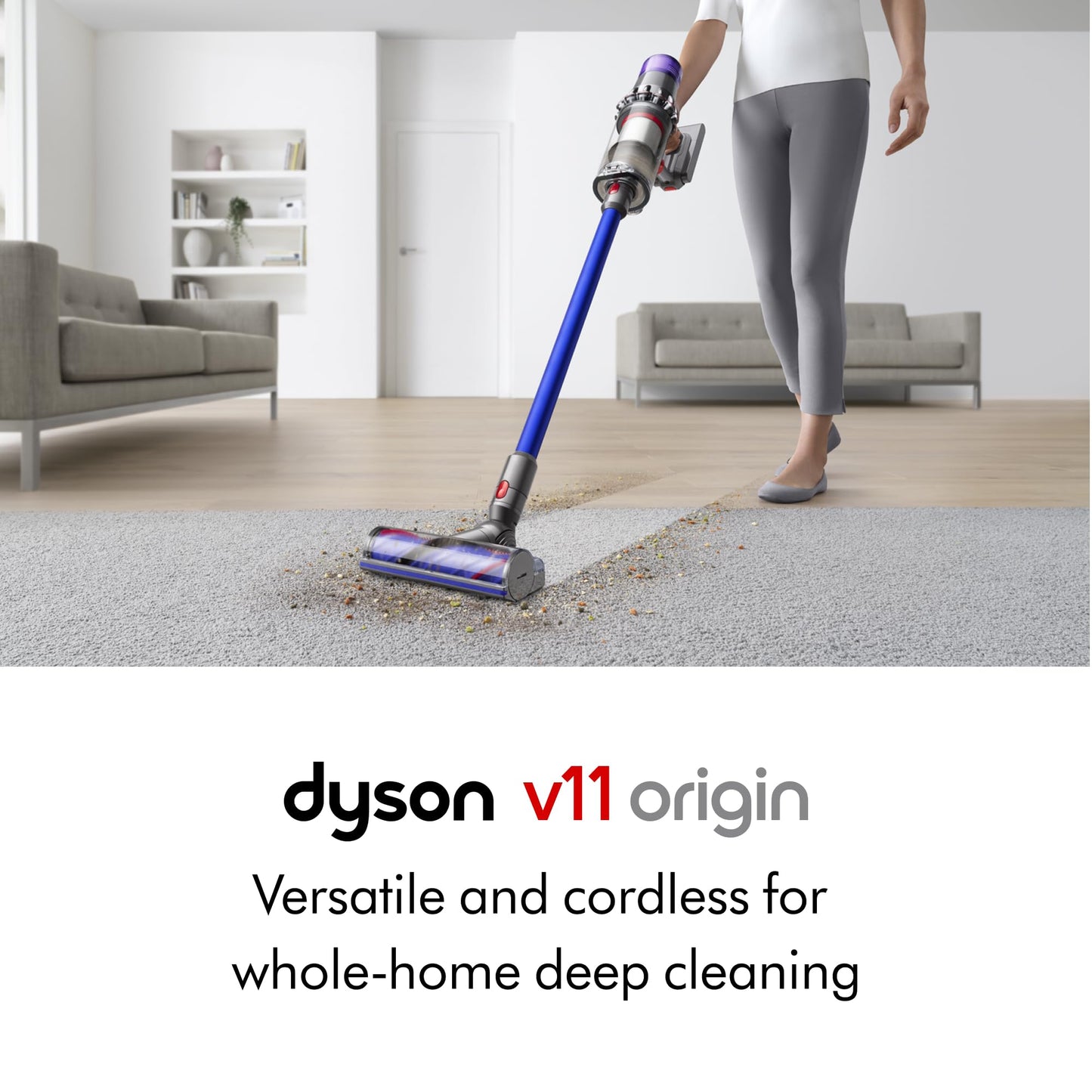 Dyson V11 Origin Cordless Vacuum Cleaner, Nickel/Blue