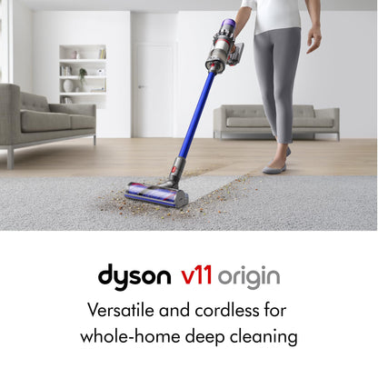 Dyson V11 Origin Cordless Vacuum Cleaner, Nickel/Blue