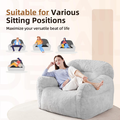 Giant Bean Bag Chair for Adults - Comfy Sofa