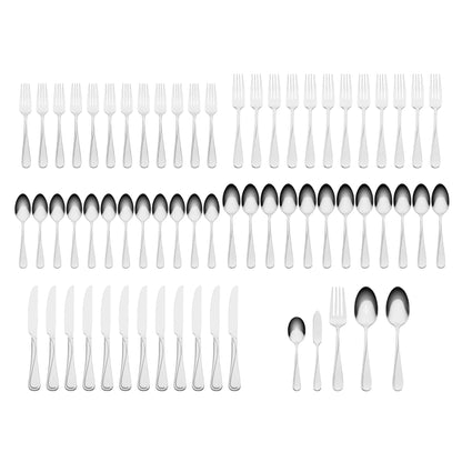 Oneida 65-Piece Metallic Flatware Set