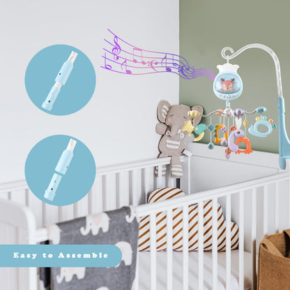 Baby Crib Mobile with Music & Remote Control