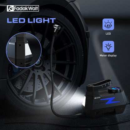 Portable Tire Inflator with Digital Pressure Gauge