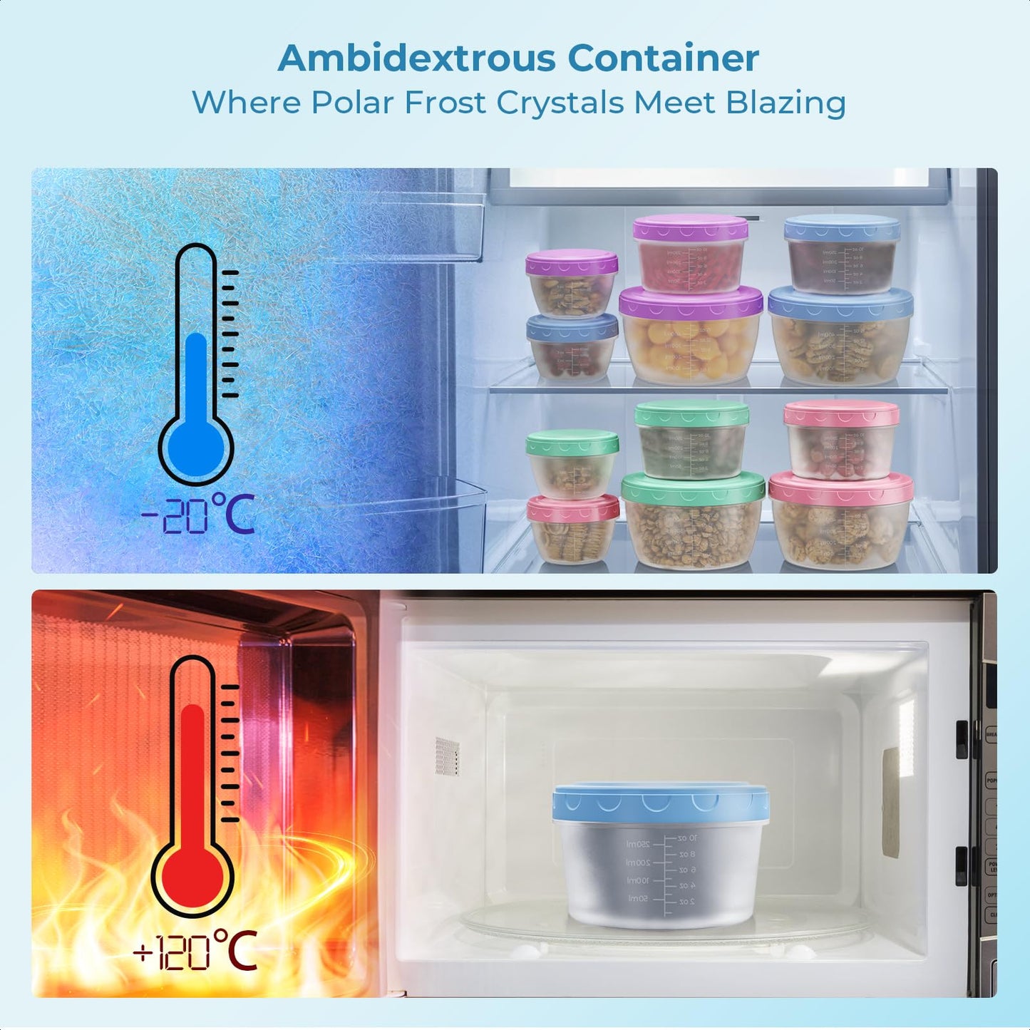 16-Pack Food Storage Containers with Lids