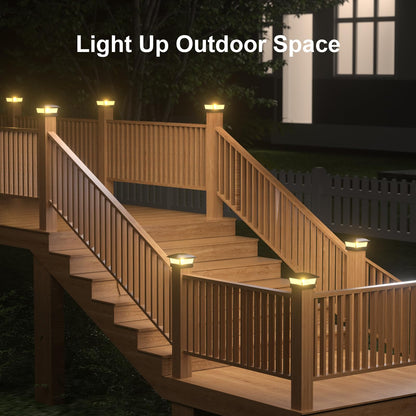 Get 2 for the Price of 1 Solar Post Cap Lights with Edison Bulbs