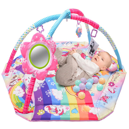 BATTOP Baby Play Mat with Rattle Toys & Ball Pit