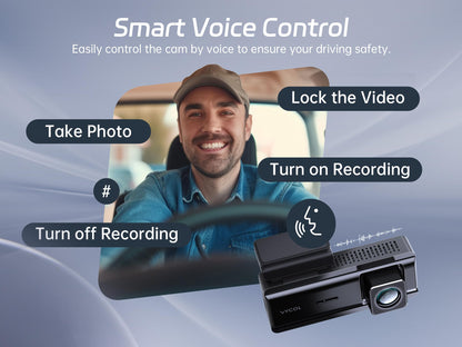2.5K Dash Cam with Night Vision and WiFi
