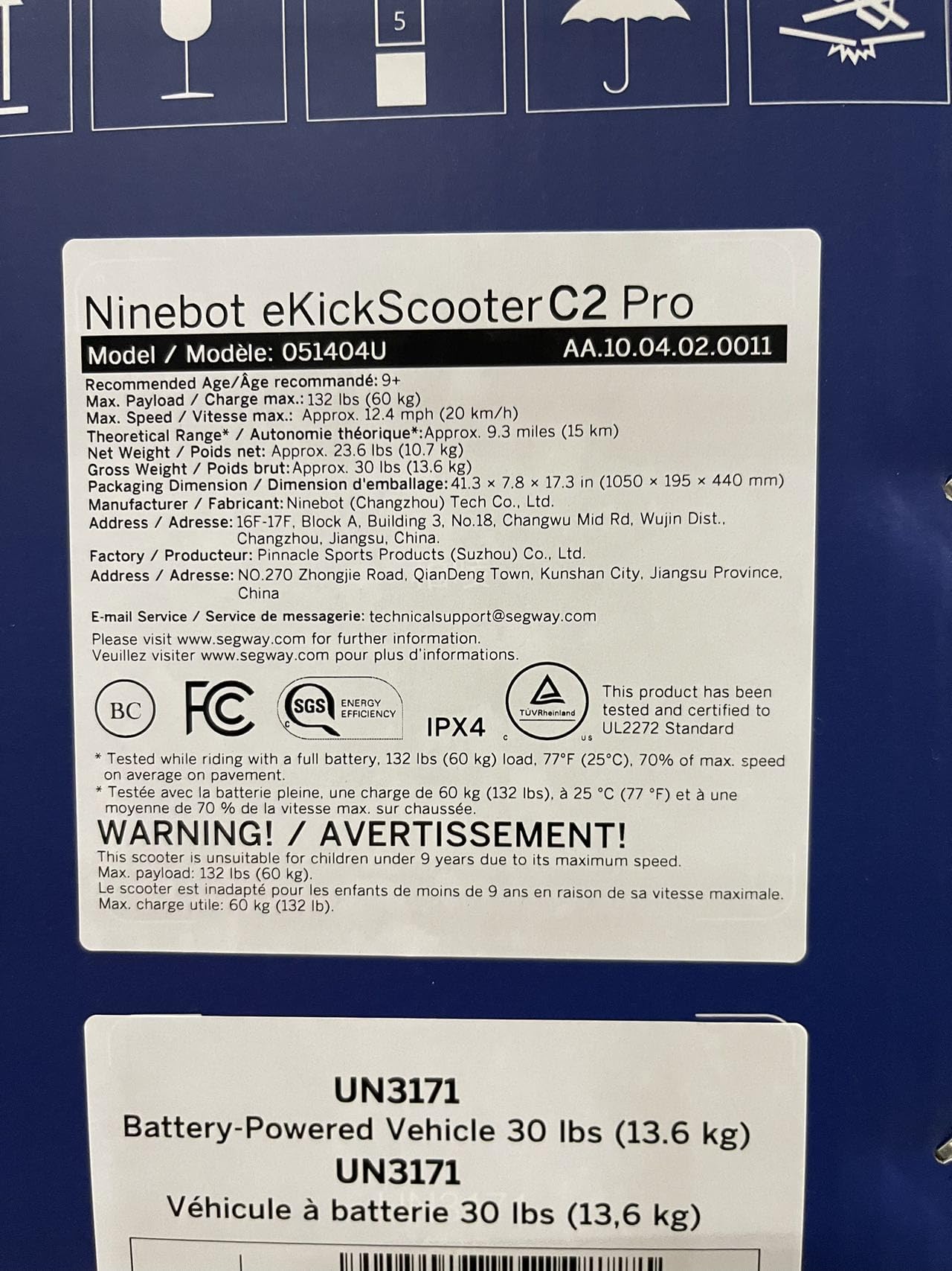 Segway eKickScooter Pro for Teens 9+