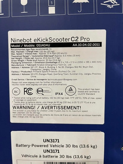 Segway eKickScooter Pro for Teens 9+
