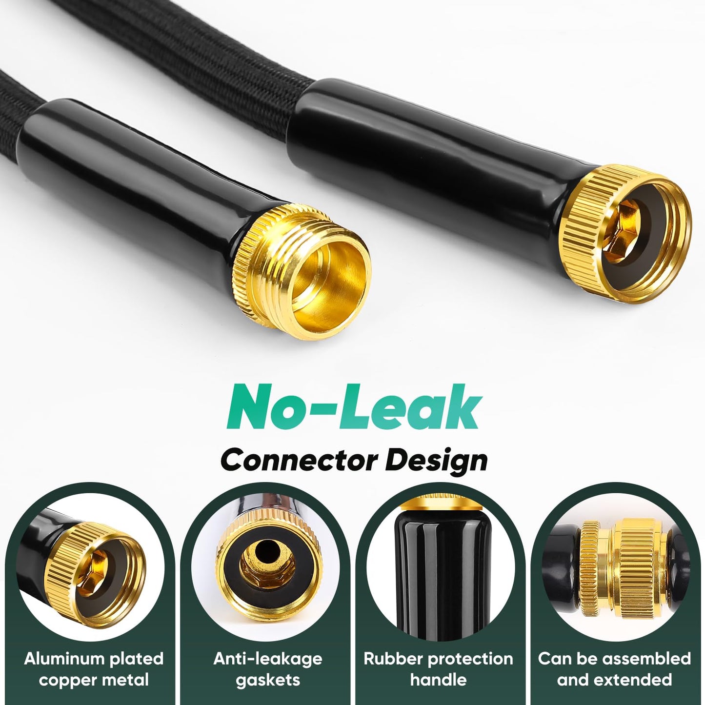 100FT Non-Expanding Garden Hose by Lipoliftco