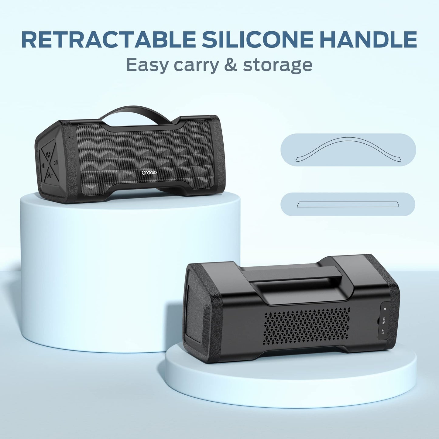 Oraolo 40W Waterproof Bluetooth Speaker for Parties