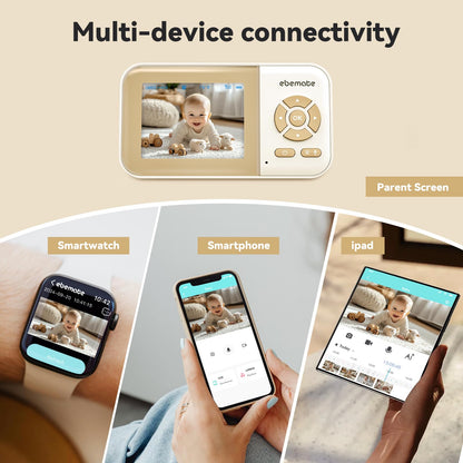 2.8" Baby Monitor with 1080P Camera & Night Vision