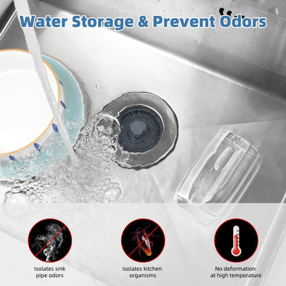iFealClear 3-in-1 Kitchen Sink Strainer Stopper