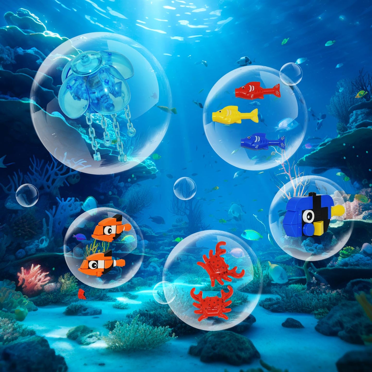 725 Pcs Aquarium Building Set for Kids & Adults