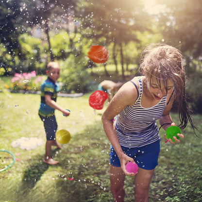 60 PCS Reusable Water Soaker Balls for Summer Fun