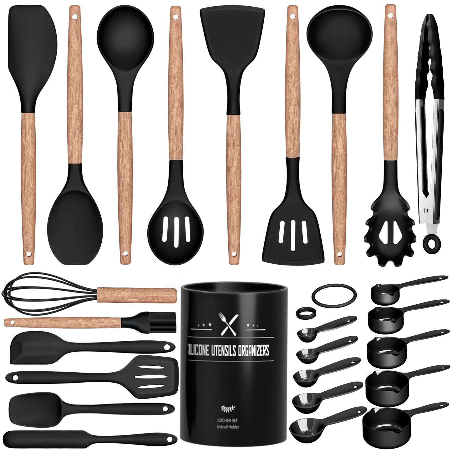 26-Piece Non-Stick Silicone Utensil Set