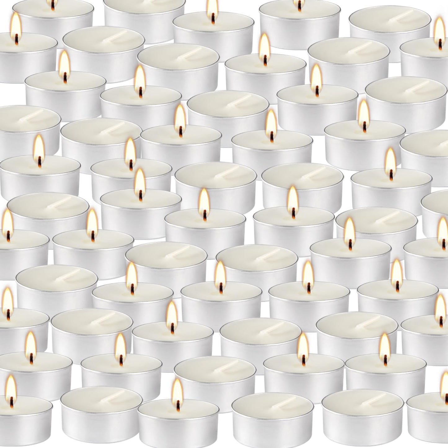 White Unscented Tealight Candles Set of 300 Bulk,Small Votive Light Candle for Home Wedding, Paraffin Cotton Wick,Clean Burning & Smokeless 4 Hour Burn Time
