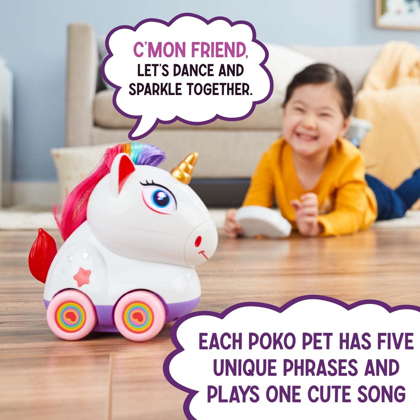 Flybar Unicorn Remote Control Car for Toddlers