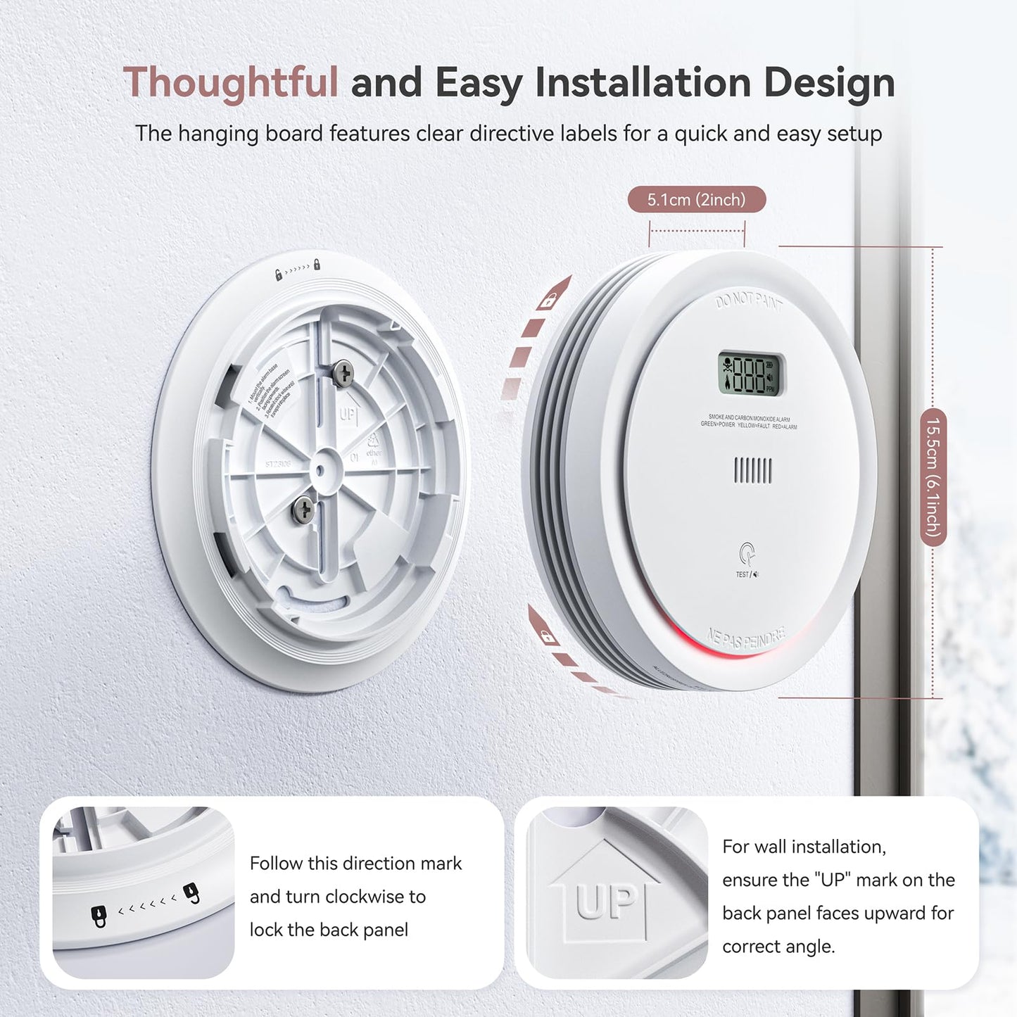 Smoke and Carbon Monoxide Detector Combo 5-Pack
