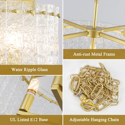 5-Light Modern Farmhouse Chandelier by KOOFREDDO