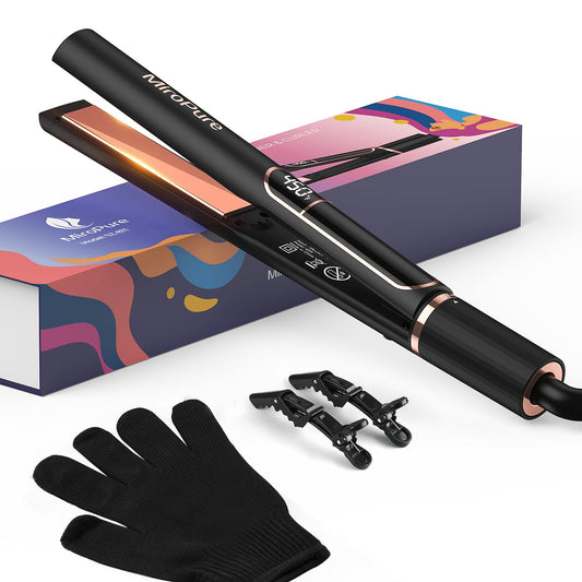 MiroPure 1 Inch Titanium Hair Straightener with Auto Shut-Off