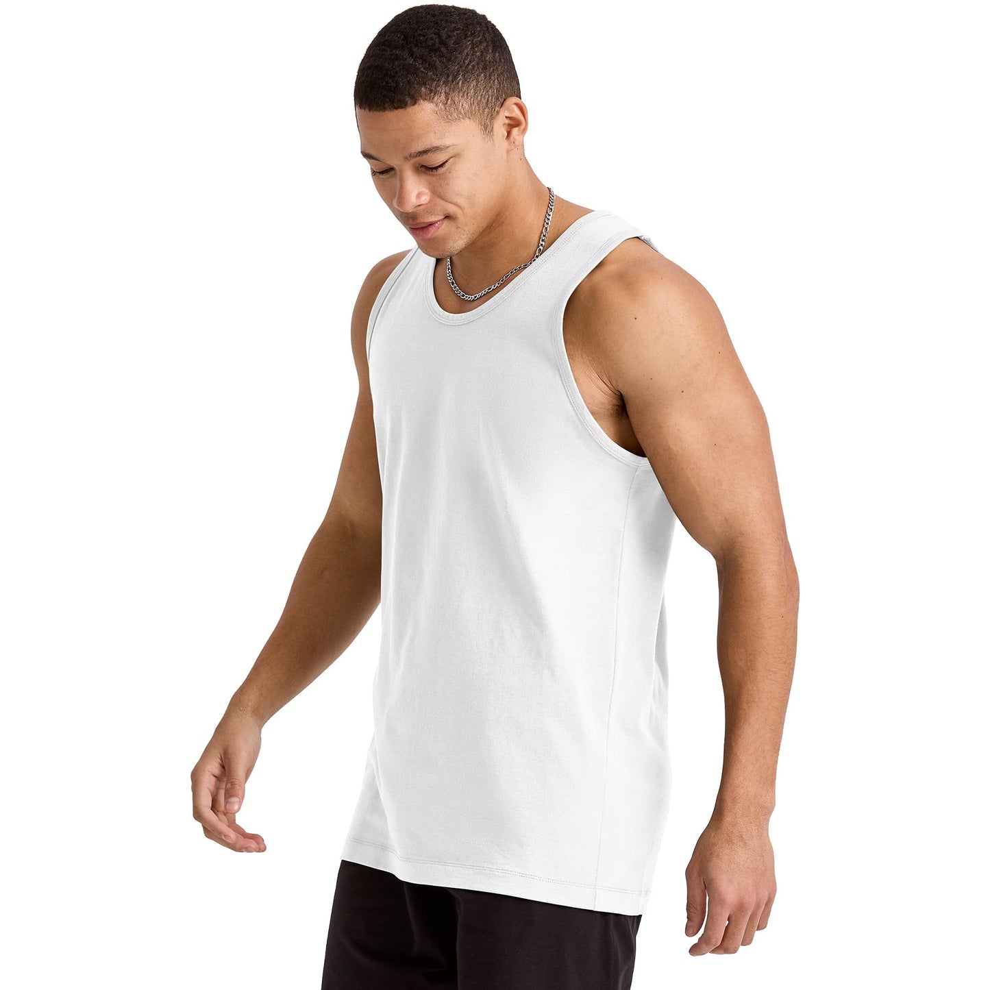 Hanes Men's Cotton Tank Tops 3-Pack, White