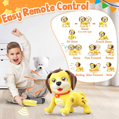 RC Interactive Robot Dog Toy with Music and Dance