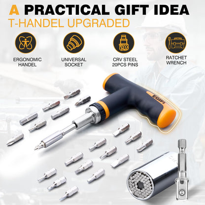 Universal Socket Tool Set - 25 PCS Adapter