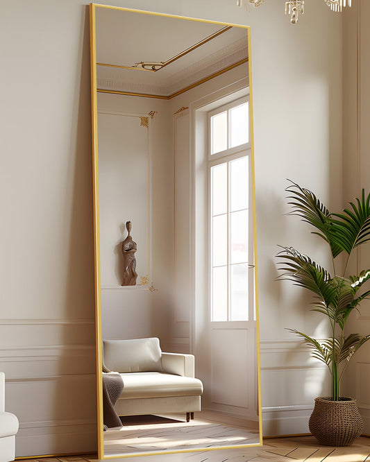 Antok Gold Full Length Standing Floor Mirror