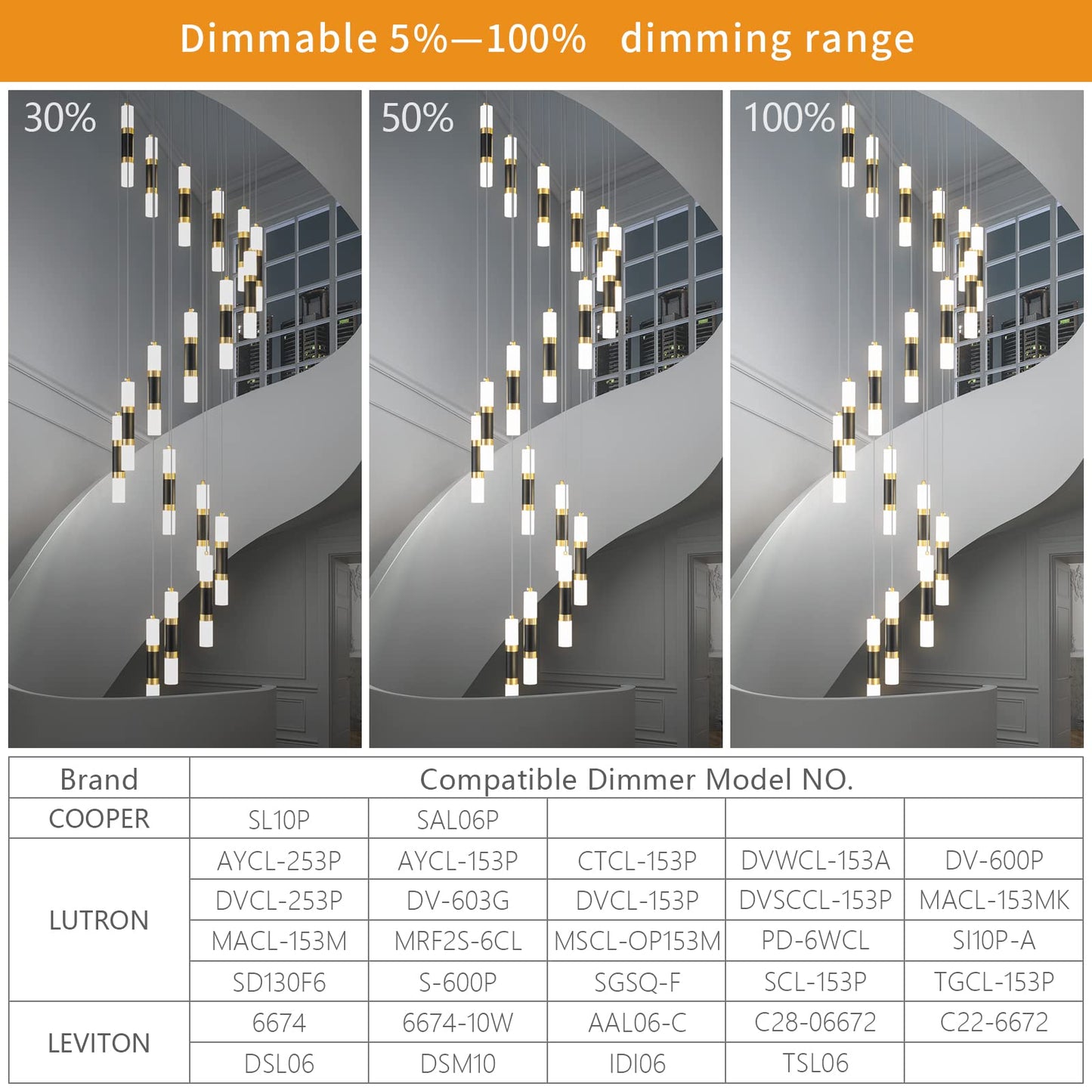 UPDATE: DEAD ❗ LIANGMH 18-Light Modern Kitchen Island Black Gold Ceiling Pendant Light Dimmable LED 108W Staircase Large Chandelier Lobby Living Room Bedroom Foyer High Ceiling Chandelier