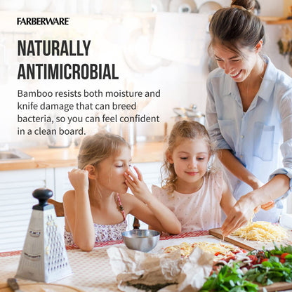 Farberware Bamboo Cutting Board Set, 3 Pieces