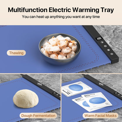 Electric Warming Tray with 3 Temperature Settings