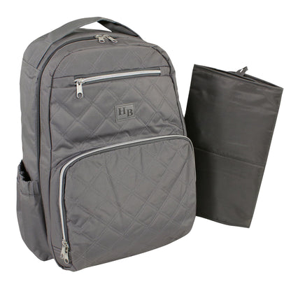 Hudson Baby Premium Diaper Bag Backpack, Charcoal
