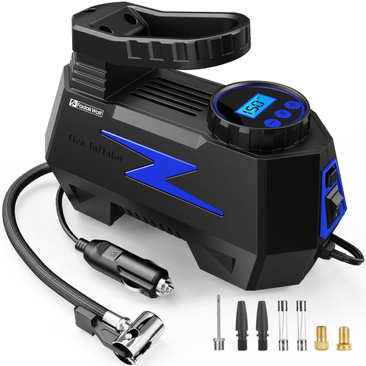 Portable Tire Inflator with Digital Pressure Gauge